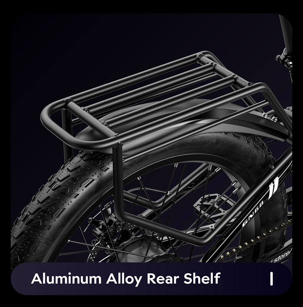 GUNAI GN68 Electric Bike, 2*1000 Motor, 48V 17.5Ah Battery, 26*3.0-inch Fat Tires, 50km/h Max Speed, 80km Max Range, Shimano 7 Speed, Mechanical Disc Brake