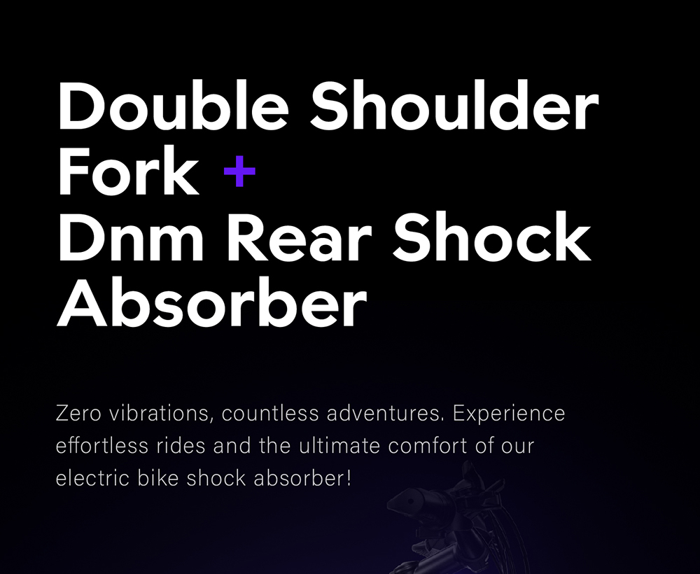 GUNAI GN68 Electric Bike, 2*1000 Motor, 48V 17.5Ah Battery, 26*3.0-inch Fat Tires, 50km/h Max Speed, 80km Max Range, Shimano 7 Speed, Mechanical Disc Brake