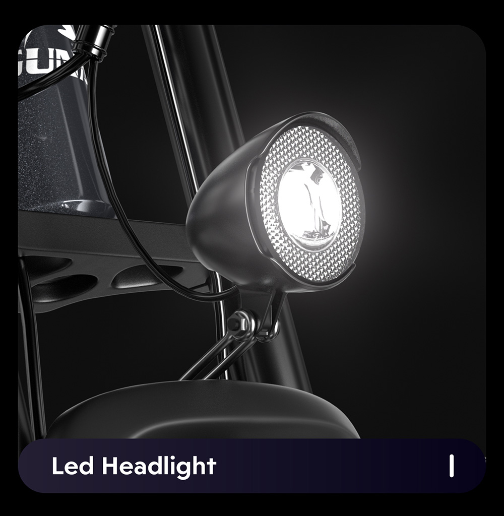 GUNAI GN68 Electric Bike, 2*1000 Motor, 48V 17.5Ah Battery, 26*3.0-inch Fat Tires, 50km/h Max Speed, 80km Max Range, Shimano 7 Speed, Mechanical Disc Brake