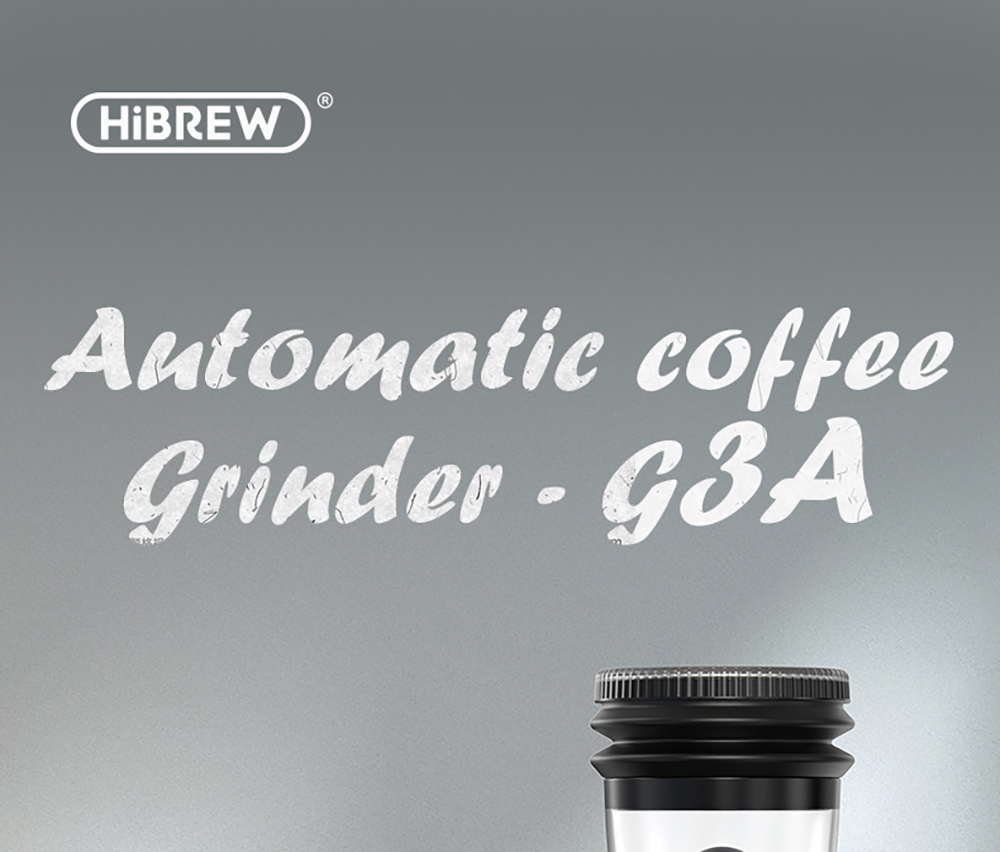 HiBREW G3A mlynček na kávu, 40mm kónické mlynčeky, vzduchový dúchadlo, 31-stupňová stupnica, pamäťová & antistatická funkcia, manuálna & automatická, vizuálne ukladanie zrniek béžovej farby