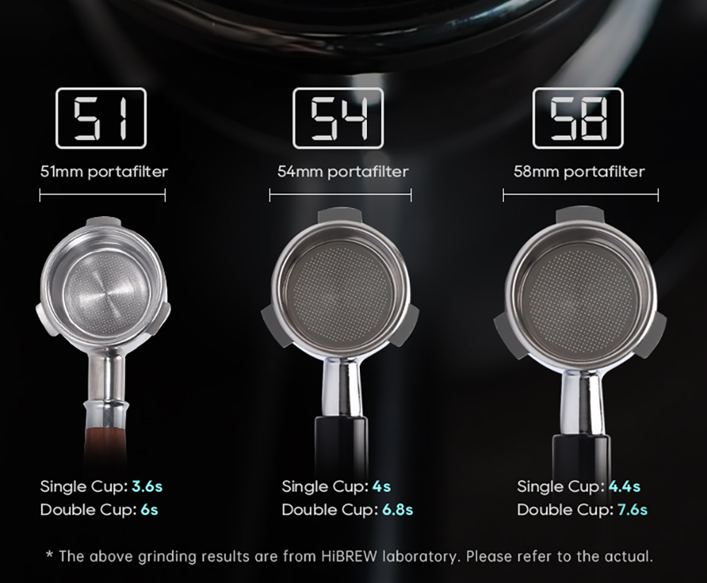 HiBREW G3A mlynček na kávu, 40 mm kónické mlynčeky, vzduchový dúchadlo, 31-stupňová stupnica, pamäťová & antistatická funkcia, manuálna & automatická, vizuálne ukladanie zrniek béžovej farby