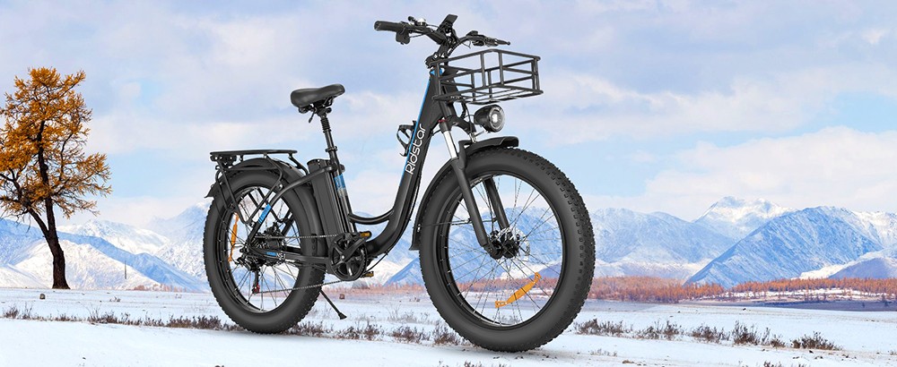 Ridstar MN26 Electric Bike, 750W Motor 26*4.0' Fat Tire, 48V 20Ah Battery, 58km/h Max Speed, 90km Max Range, Shimano 7-speed, Mechanical Disc Brake