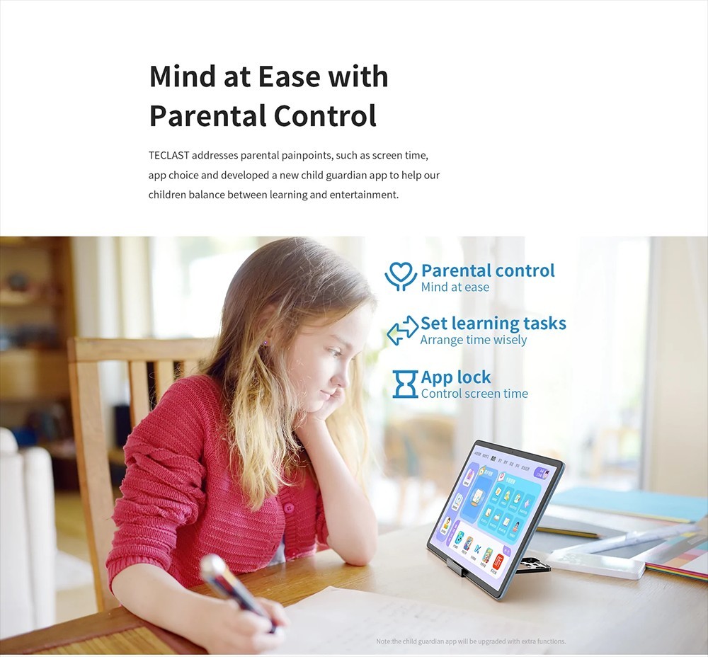 Teclast M40 Plus Tablet, 10.1'' 1920*1200 IPS Screen, MediaTek MT8183 CPU, Android 12, 8GB RAM 128GB ROM, 8MP+5MP Camera, 7000mAh Battery - Blue, EU Plug