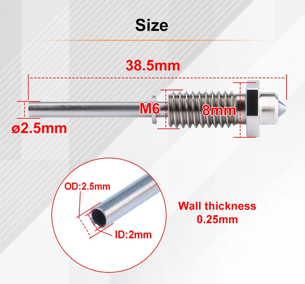 Trianglelab TUN ZS 3D Printing Nozzle, Hardening Steel DLC Coating, Compatible with CHC Kit - 0.4mm