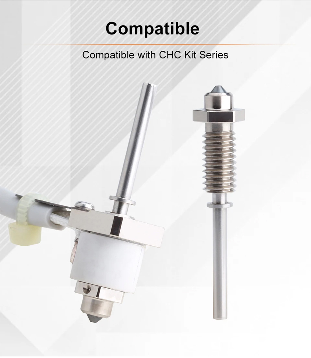 Trianglelab TUN ZS 3D Printing Nozzle, Hardening Steel DLC Coating, Compatible with CHC Kit - 0.6mm