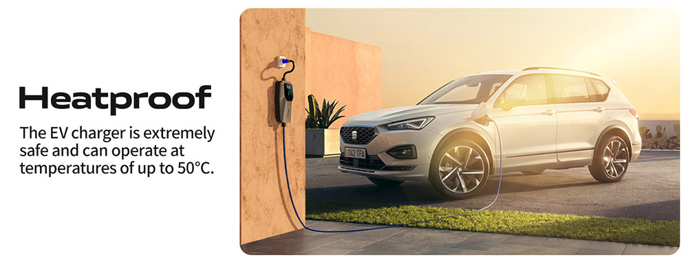 VDL EC21 Portable EV Charger, 7.36KW rýchle nabíjanie, max. prúd 32A, jednofázový CEE 3 pin, 5 m nabíjací kábel, norma IEC 62196-2 typ 2, vodotesnosť IP65