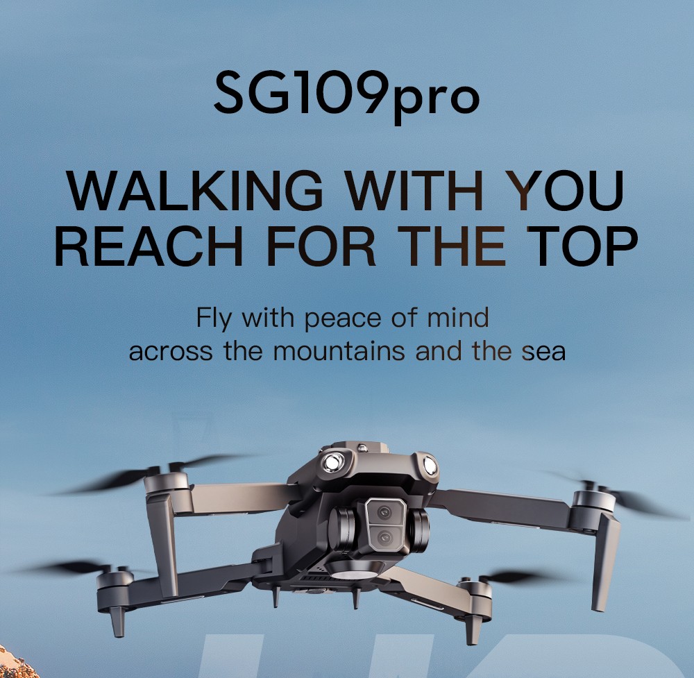 ZLL SG109 Pro RC Drone Dual 4K Camera - 2 Batteries
