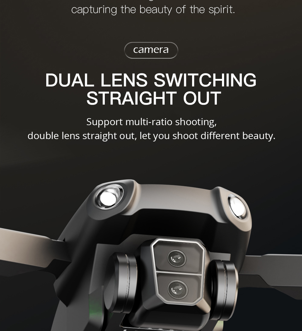 ZLL SG109 Pro RC Drone Dual 4K Camera - 2 Batteries