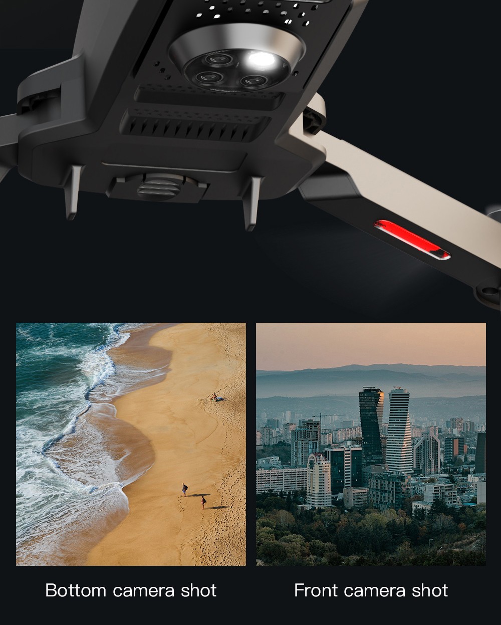 ZLL SG109 Pro RC Drone Dual 4K Camera - 3 Batteries