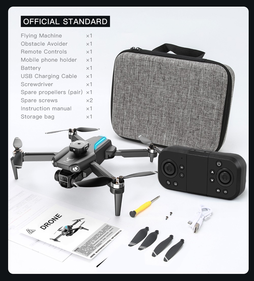 ZLL SG109 Pro RC Drone Dual 4K Camera - 3 Batteries