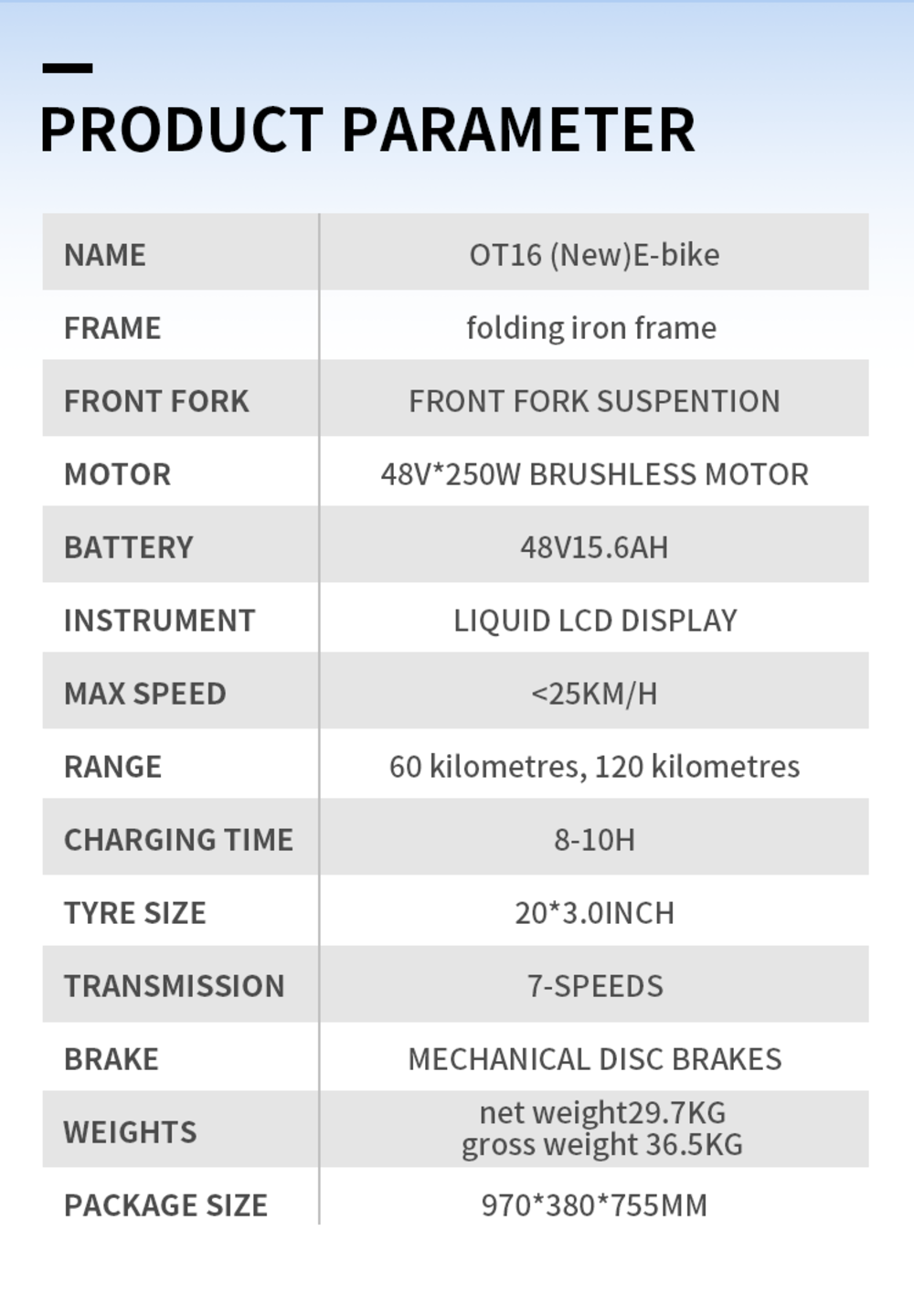 ONESPORT OT16-2 Elektrobicykel 20*3,0 palcové pneumatiky, 350W motor 48V 15Ah batéria 25km/h max. rýchlosť Kotúčové brzdy - čierna&červená