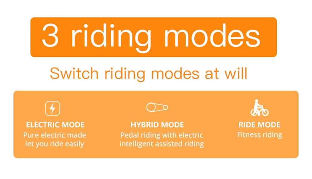 Bezior M2 Pro Electric Moped Bike 500W Motor 100km Range 14.5Ah Battery 26*2.125'' Wheels 25km/h Max Speed - Black