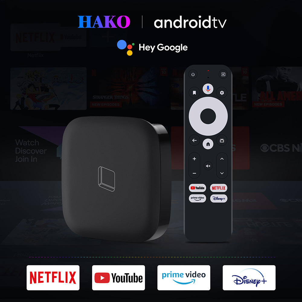 HAKOPro Amlogic S905Y4 Quad core 2GB RAM 8GB eMMC Google Certified Android 11 TV Box Netflix 4K AV1 5G WIFI Bluetooth 5.0 - AU Plug