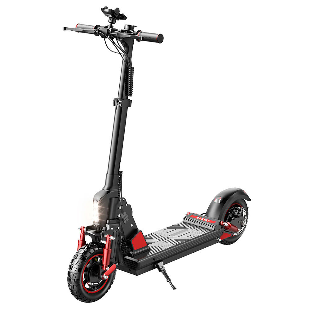 BOGIST C1 Pro Folding Electric Scooter 10 inch Tire 500W Motor 48V 15Ah Battery BMS Shockproof and Stab-Proof with Removable Seat - Black