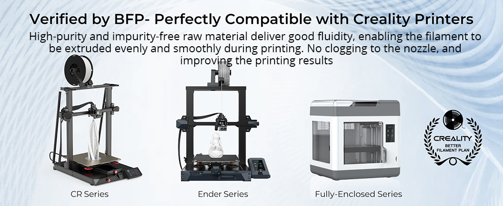 2kg Creality Ender-PLA Filament - (1 kg šedý + 1 kg biely)