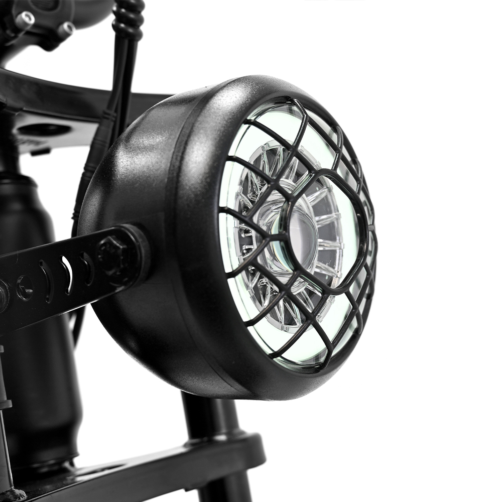 ONESPORT ONES3 20*4.0 inch Fat Tire Electric Bike 500W Motor 48V 17Ah Battery, Liquid LCD Display Shimano 7 Speed Max 50km range Disc Brakes - Black