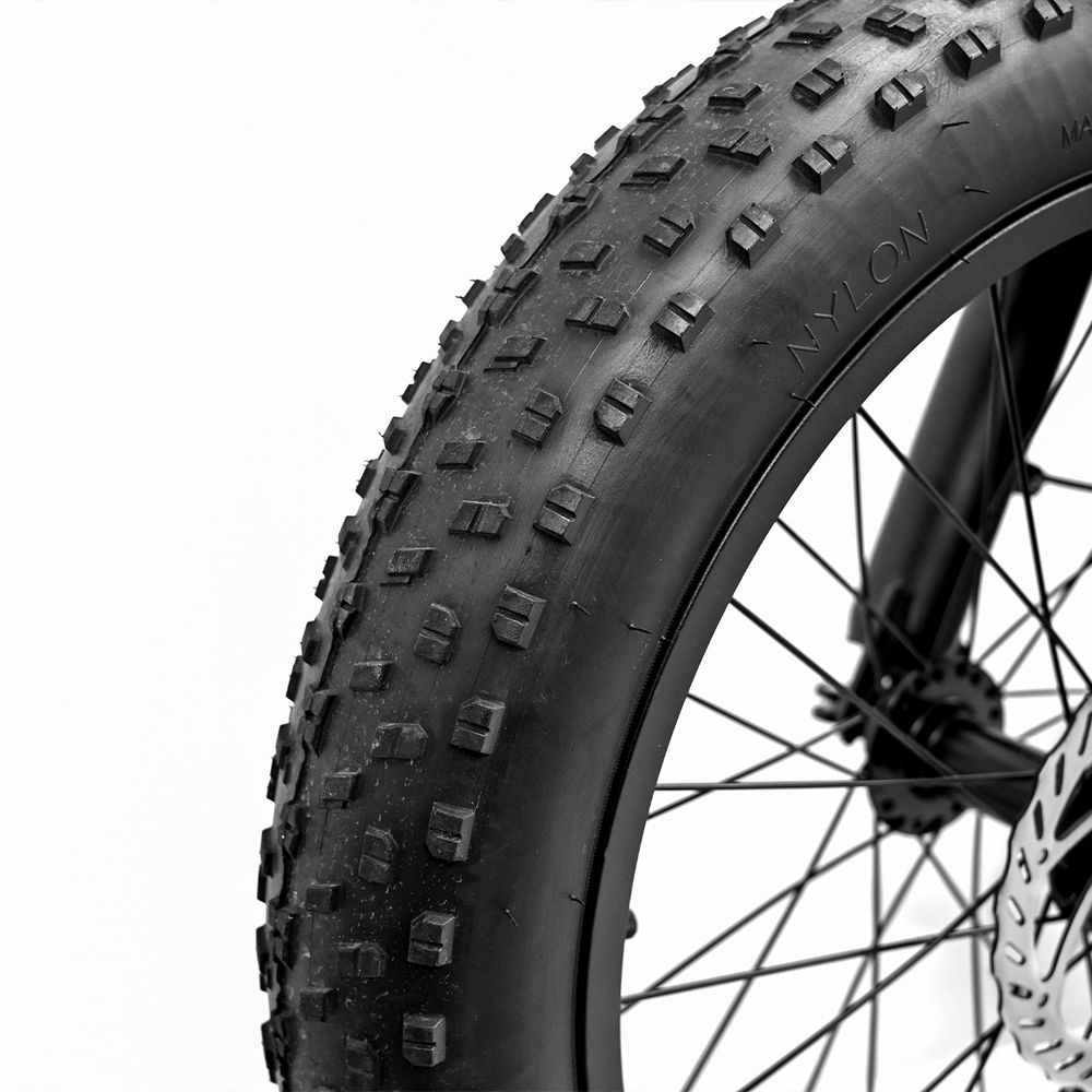 ONESPORT ONES3 20*4.0 inch Fat Tire Electric Bike 500W Motor 48V 17Ah Battery, Liquid LCD Display Shimano 7 Speed Max 50km range Disc Brakes - Black