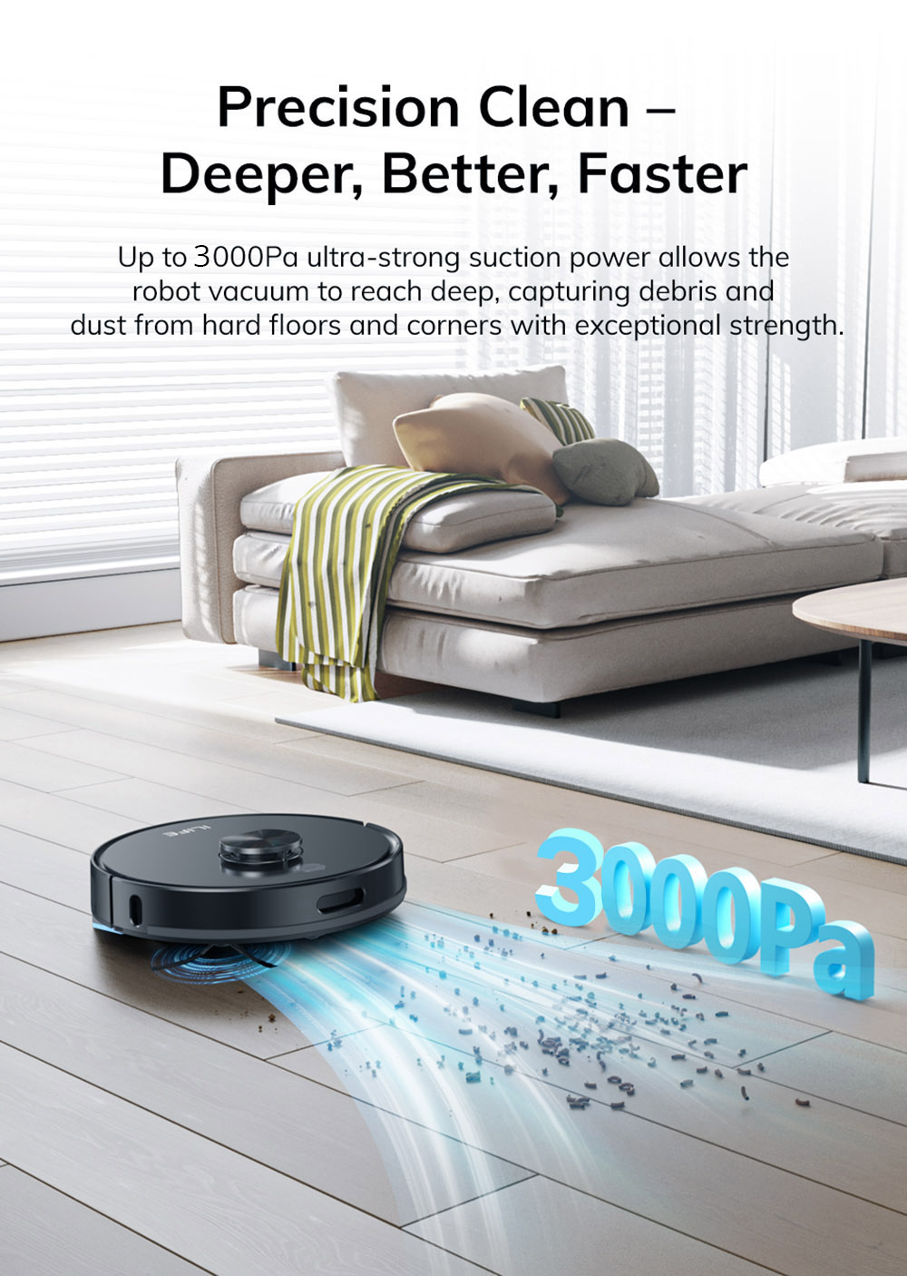 ILIFE A20 Robot Vacuum Cleaner Black