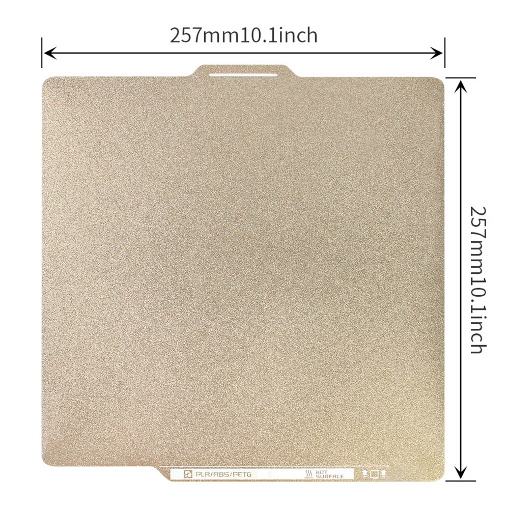 FYSETC 257x257mm Double Side Textured PEI Build Plate, for Bambu Lab X1 P1P P1S 3D Printers