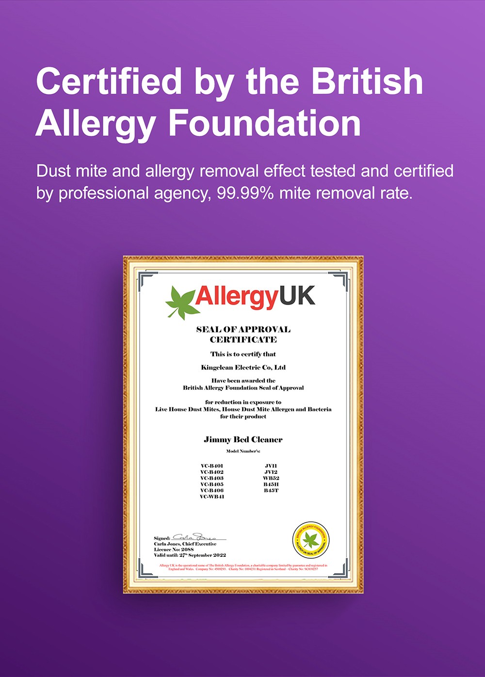 Refurbished JIMMY JV12 Anti-mite Vacuum Cleaner with Patented Composite Brush Roll, Ultrasound, UV Light, Dual Cyclone & MIF Filter