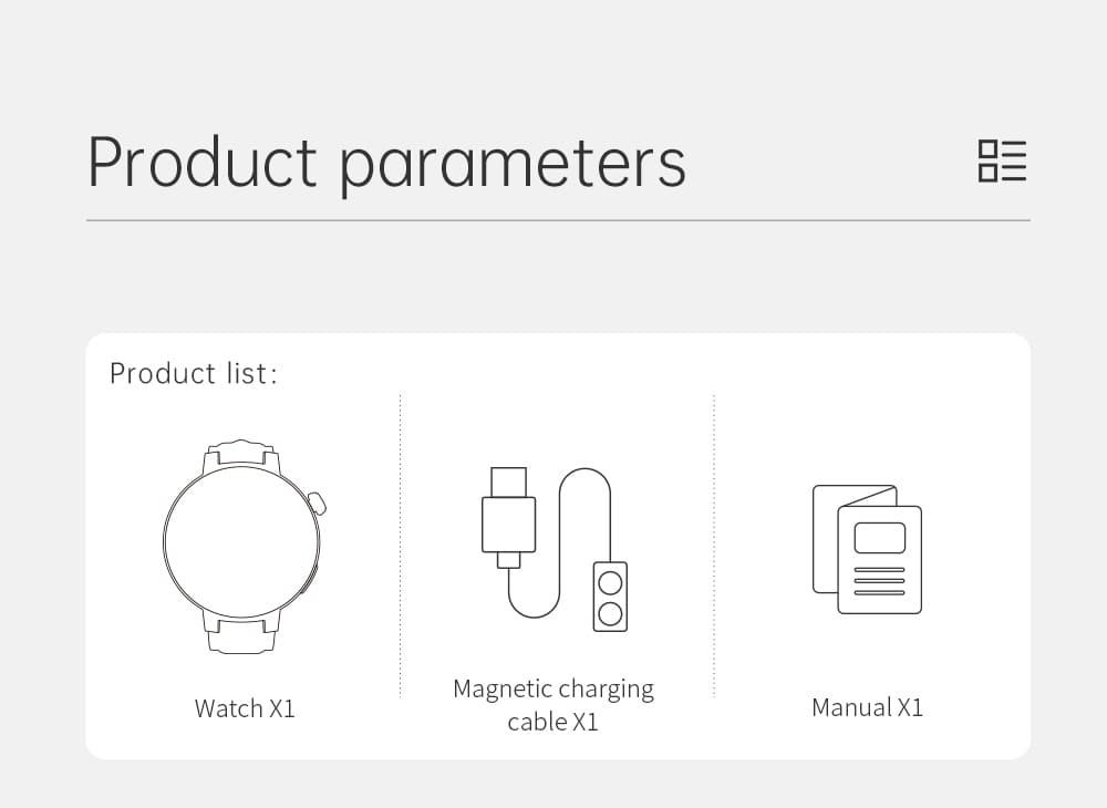 KUMI GT6 Pro Smartwatch, 1.3-inch AMOLED HD Screen, Colorful Lighting Effect, Heart Rate Monitoring, 100+ Sport Modes, IP68 Waterproof