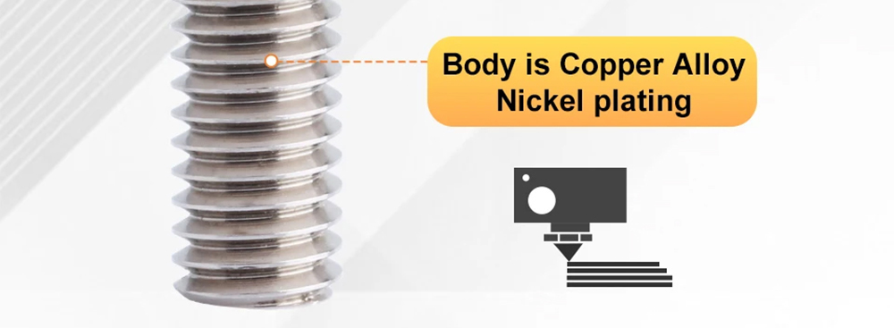 Trianglelab Plus 0.4mm ZS 3D Printer Volcano Nozzle, Hardened Steel Copper Alloy