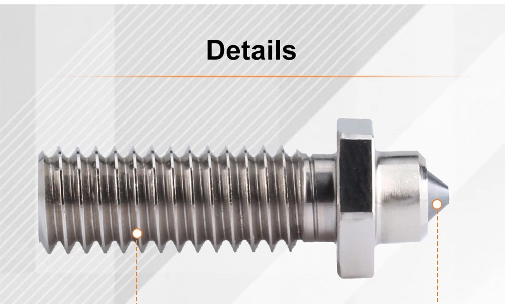 Trianglelab Standard 0.6mm ZS 3D Printer Volcano Nozzle, Hardened Steel Copper Alloy