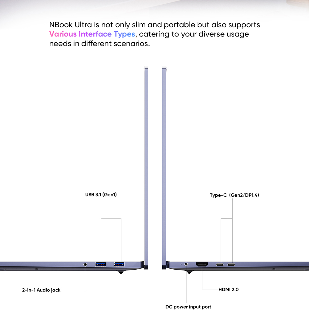 N-one NBook Ultra 16-inch Laptop, 2560*1600 165Hz Screen, AMD Ryzen R7 8845HS 8 Cores Up to 5.10GHz, 32GB RAM 1TB SSD, WiFi 6 Bluetooth 5.2, 2*Full Function Type-C 2*USB 3.1 1*HDMI 1*2-in-1 Headphone Jack, Full-size Keyboard, 100W PD Power Delivery
