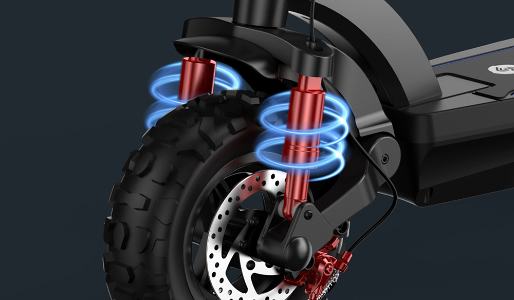 iScooter GT2 terénny elektrický skúter, 800W motor, 48V 15Ah batéria, 11-palcové pneumatiky, max. rýchlosť 45 km/h, max. dojazd 60 km, kotúčová brzda, štvornásobný tlmič