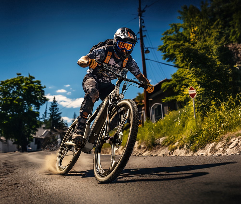 CYSUM CM520 Electric Mountain Bike 29*2.1 Inch Chaoyan Tire 500W Brushless Motor 35-40Km/h Max Speed 48V 14Ah LG Removable Battery Shimano 7 Speed 50-70KM Range Dual Disc Brakes - Green