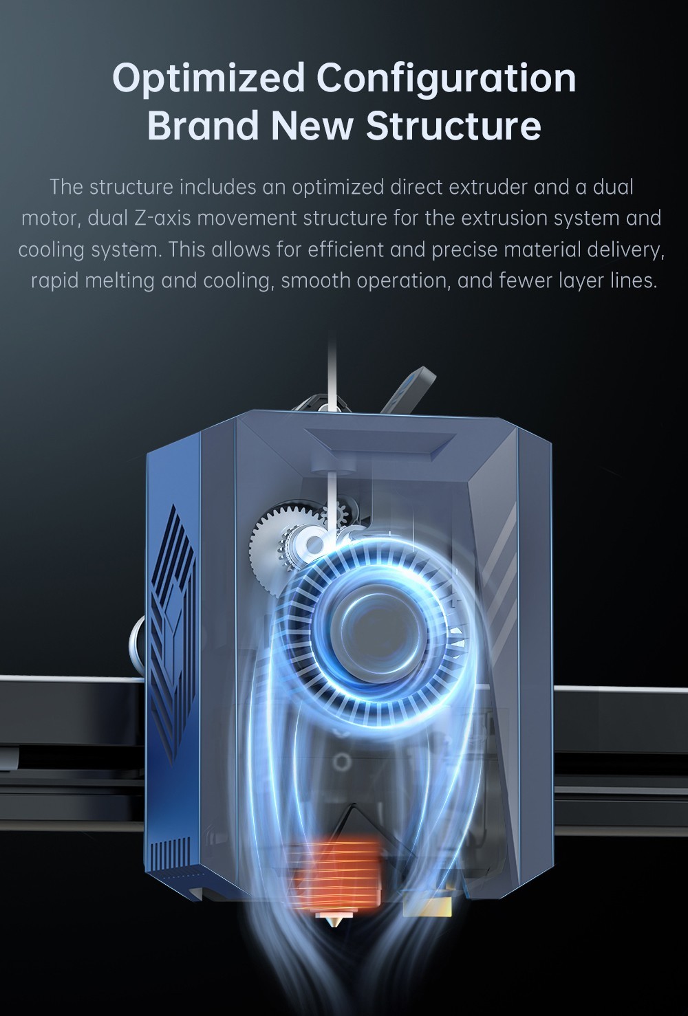 Anycubic Kobra 2 Plus 3D Printer, 49-Point Auto Leveling, 500mm/s Max Printing Speed, Direct Extruder, 320x320x400mm