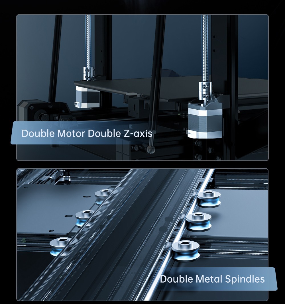 Anycubic Kobra 2 Plus 3D Printer, 49-Point Auto Leveling, 500mm/s Max Printing Speed, Direct Extruder, 320x320x400mm