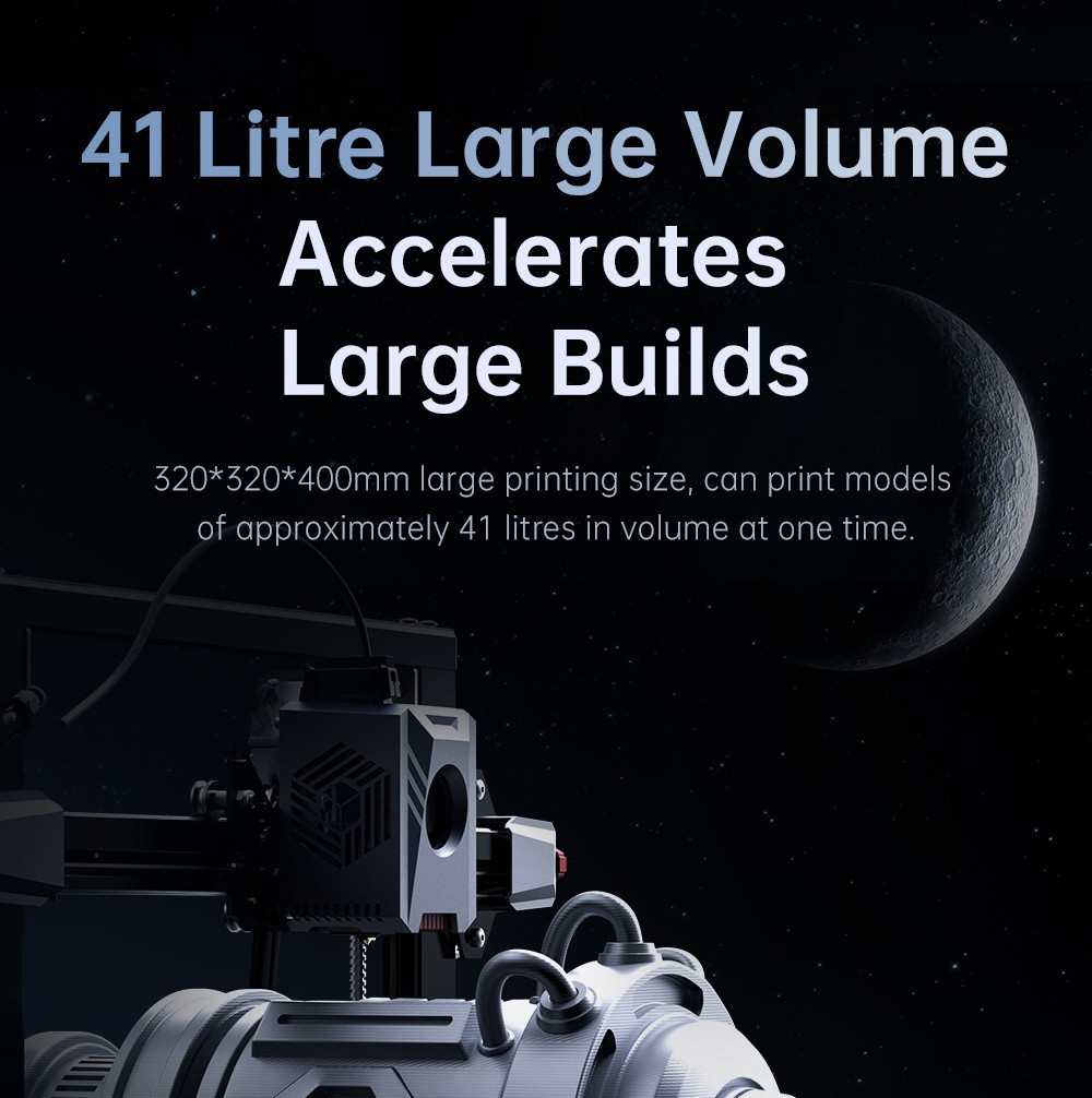Anycubic Kobra 2 Plus 3D Printer, 49-Point Auto Leveling, 500mm/s Max Printing Speed, Direct Extruder, 320x320x400mm