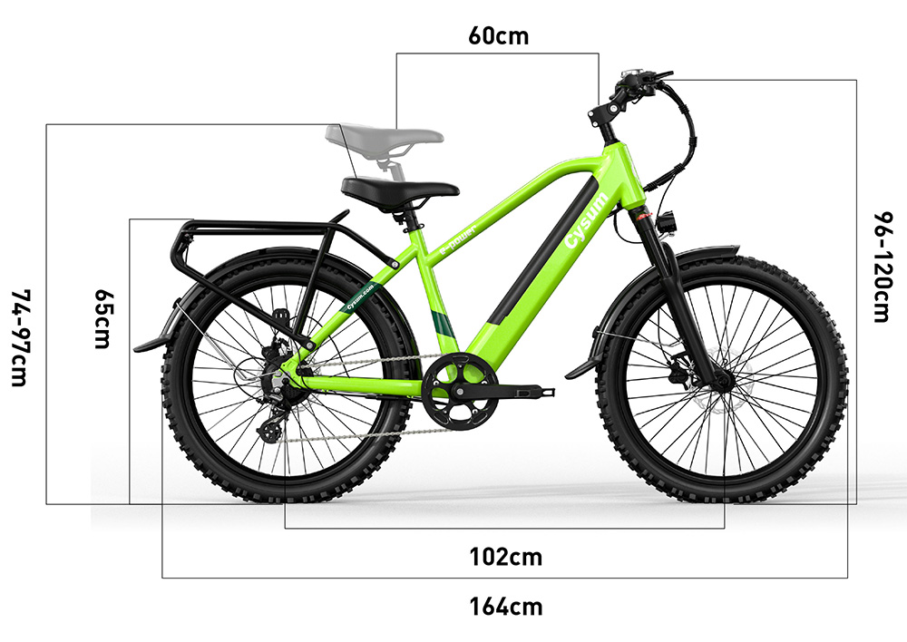 CYSUM Hoody Teenager Electric Bike, 250W motor, 36V 10Ah batéria, max. rýchlosť 35 km/h, max. dojazd 55 km, 24*2.1-palcové pneumatiky, 8-rýchlostná prevodovka SHIMANO, LCD displej, LED svetlomety