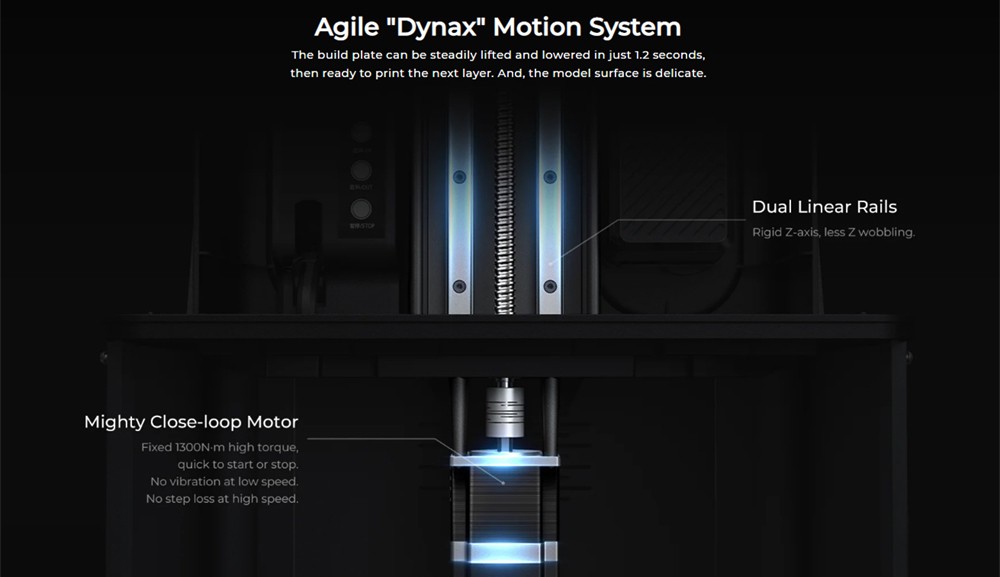 Creality HALOT-MAGE PRO 8K Resin 3D Printer, 170mm/h Printing Speed, 10.3' LCD, Smart Resin Pump & Air Purifier, 'MageArch' Flip Lid, Integral Light Source 3.0, 'Dynax' Motion System, 228x128x230mm