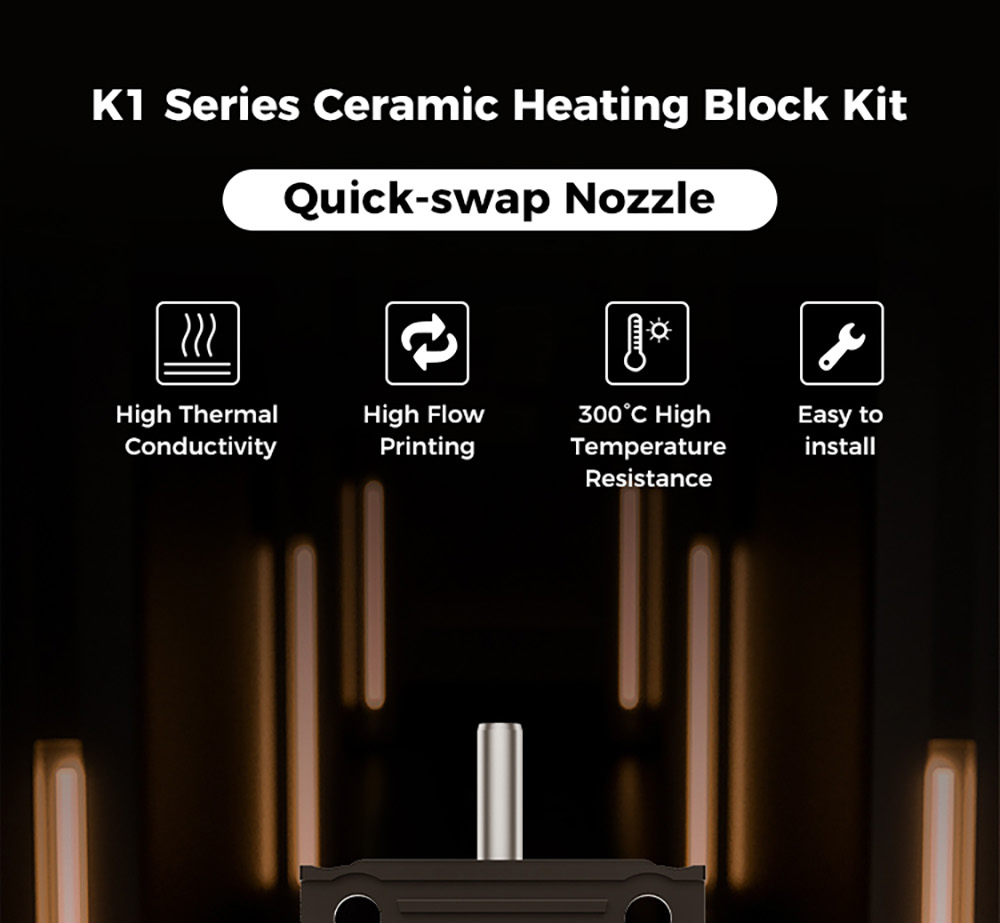 Creality K1 Series Ceramic Heating Block Kit