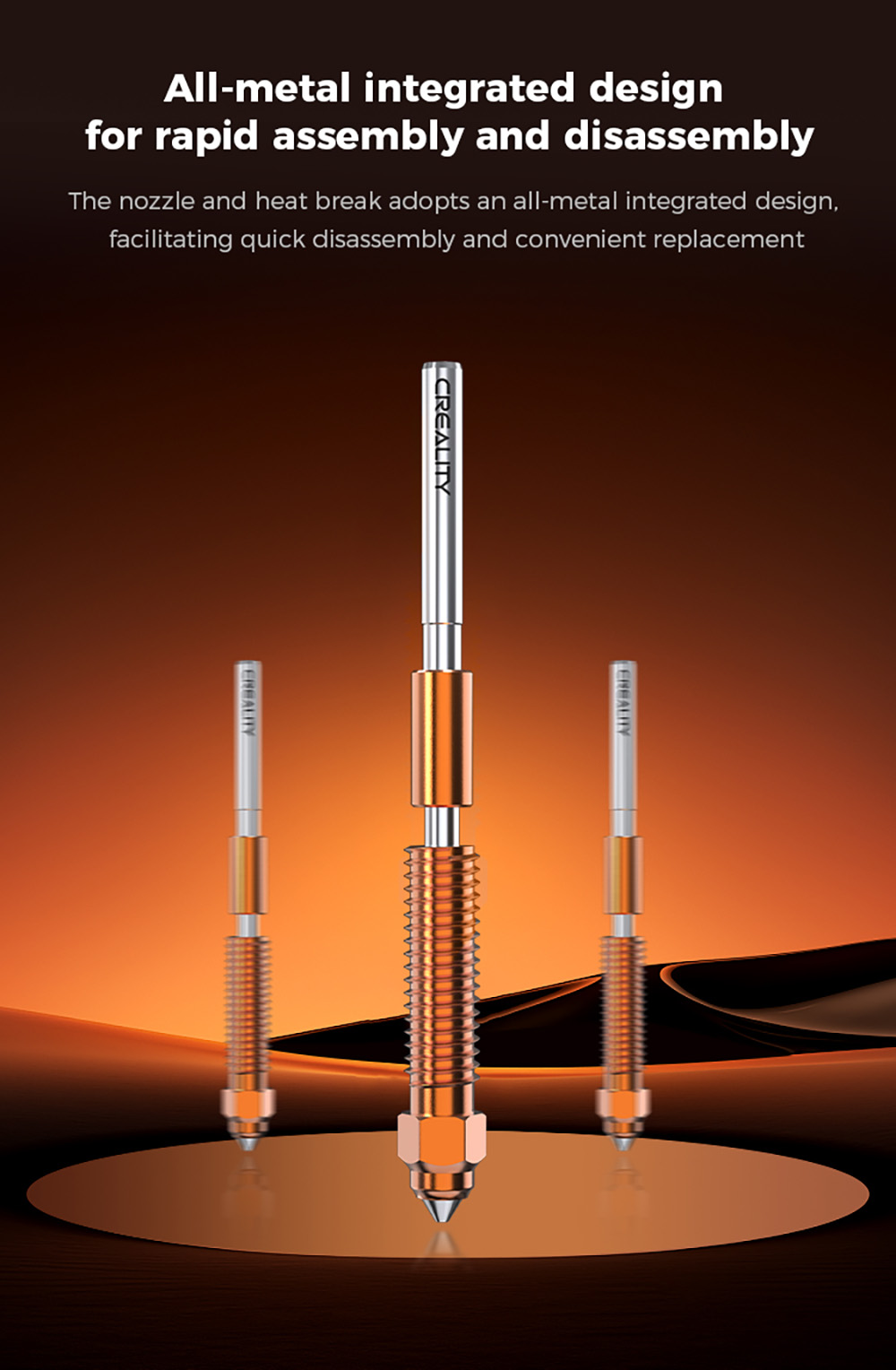 Creality K1 Series Ceramic Heating Block Kit—Quick-swap Nozzle