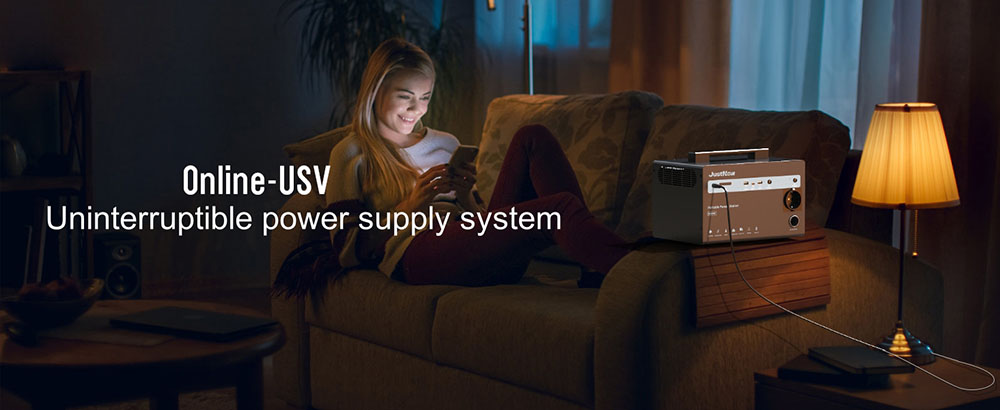 JustNow JNB600 Portable Power Station, 460Wh LiFePO4 Battery, AC 630W Peak 900W, 3500+ Cycles, 50-55dB, 3 Ways Charging