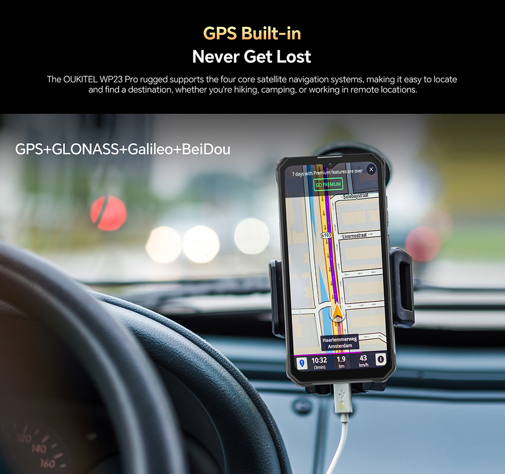 OUKITEL WP23 Pro Rugged Smartphone, 8GB RAM + 128GB ROM, 10600mAh Battery Capacity, 6.52