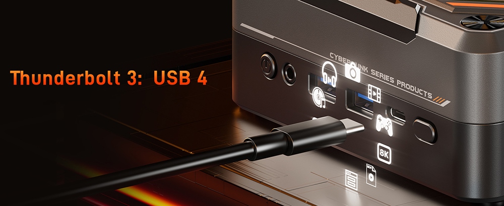 MN78 Gaming Mini PC, AMD Ryzen 7 7840HS Octa-Core 16 Threads Up to 5.1GHz, Windows 11 Pro,16GB DDR5 RAM 512GB M.2 SSD, WiFi6 Bluetooth5.2, HDMI USB4 DP 4K@60Hz Triple Display, USB4*1 USB3.2*2 USB2.0*2 HDMI*1 LAN*2, RGB Light - White, EU