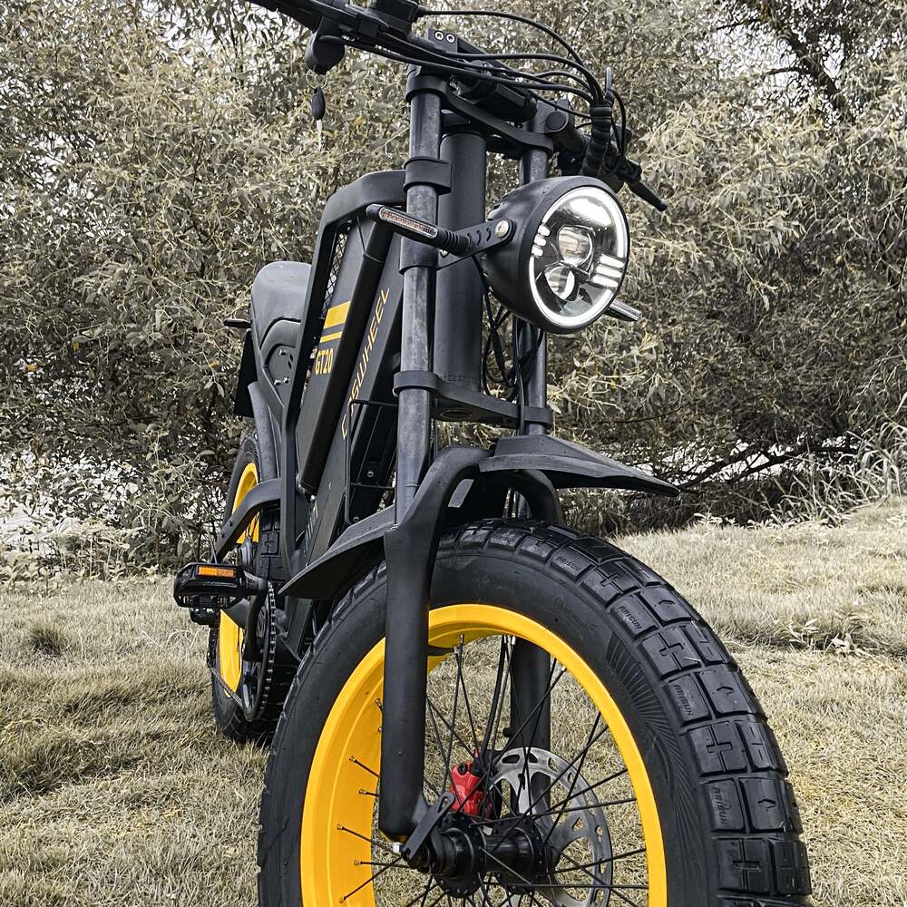 COSWHEEL GT20 Elektrisches Gel&auml;ndefahrrad, 20 x 4,0 Zoll Reifen, 750 W Motor, 45 km/h H&ouml;chstgeschwindigkeit, 25 Ah Akku f&uuml;r 140-160 km Reichweite - Schwarz