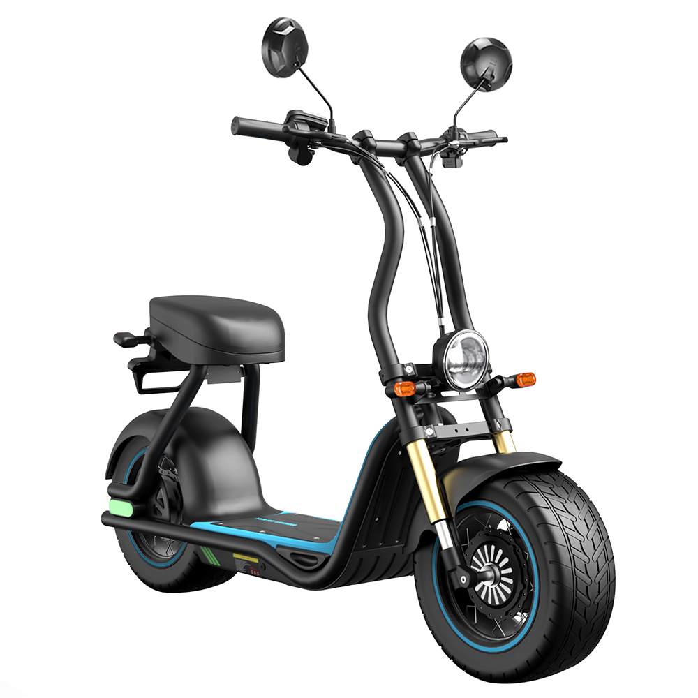 BOGIST M5 Max Electric Scooter with Seat EEC certification 14'' Tire 1000Ｗ Motor 48V 13Ah Battery 40km/h Max Speed 40km Max Range Disc Brake - Black