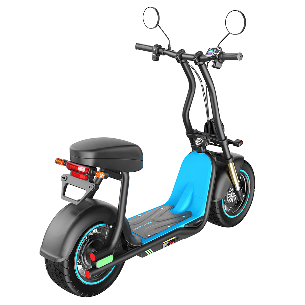 BOGIST M5 Max Electric Scooter with Seat EEC certification 14'' Tire 1000Ｗ Motor 48V 13Ah Battery 40km/h Max Speed 40km Max Range Disc Brake - Black