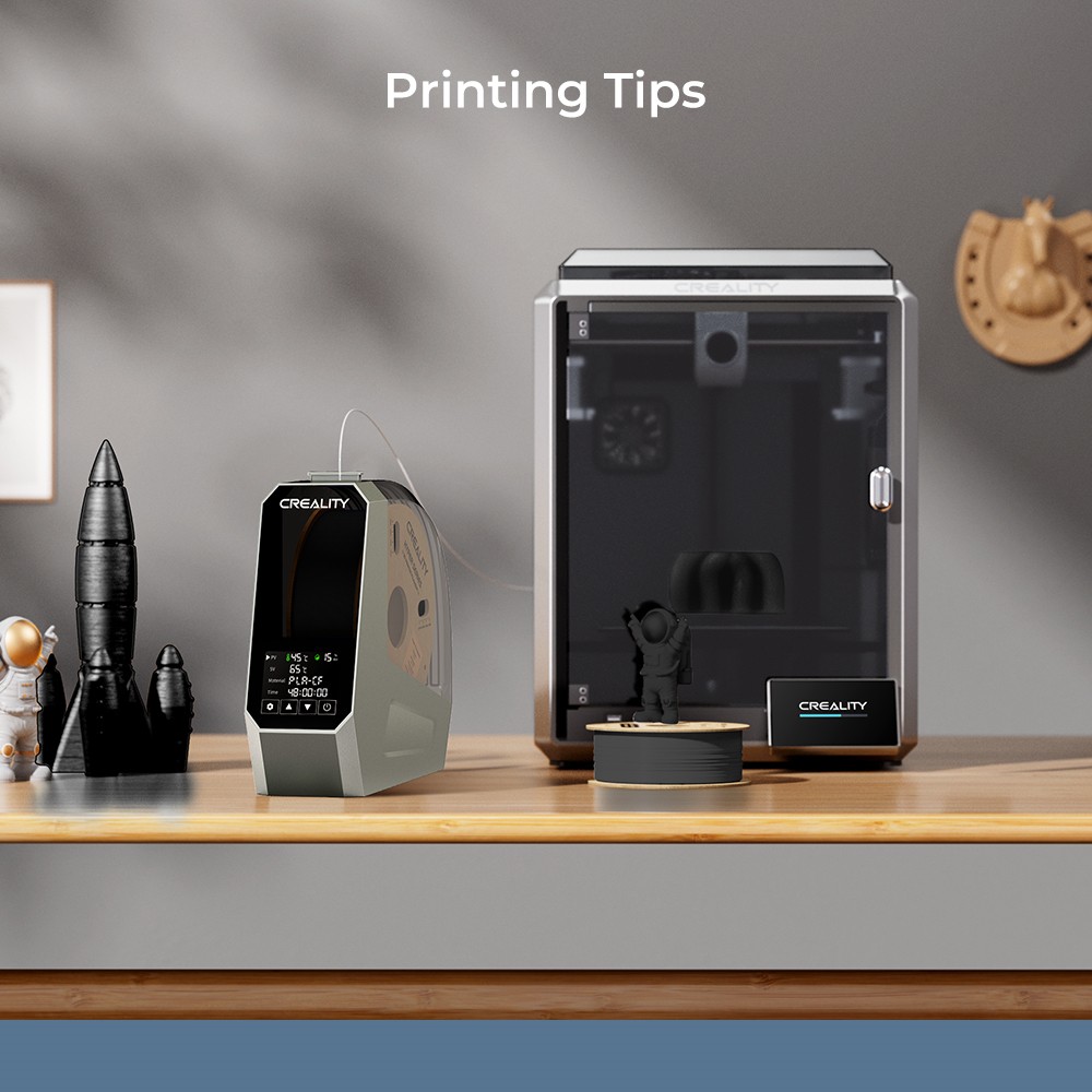 Creality Hyper PLA-CF Filament 1kg - Greyish Yellow