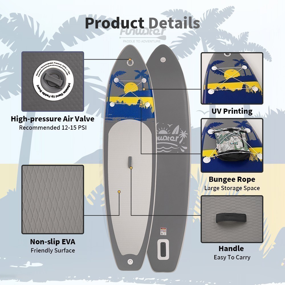 Funwater Supfw30g Stand Up Paddle Board 335*83*15cm 