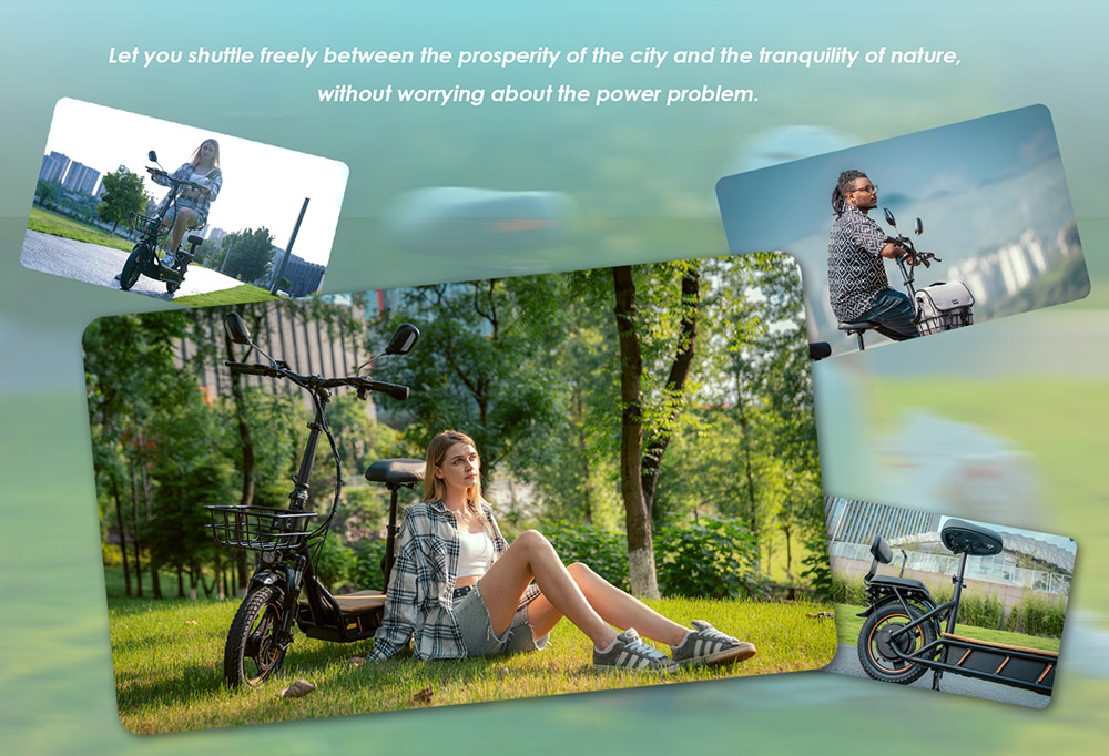 (Upgraded Version) KuKirin C1 Pro Electric Scooter, 500W Motor, 48V 26Ah batéria, 14-palcová pneumatická pneumatika, max. rýchlosť 45 km, dojazd 100 km, skladanie jedným kliknutím, zadné sedadlo & predný úložný košík, spätné zrkadlo