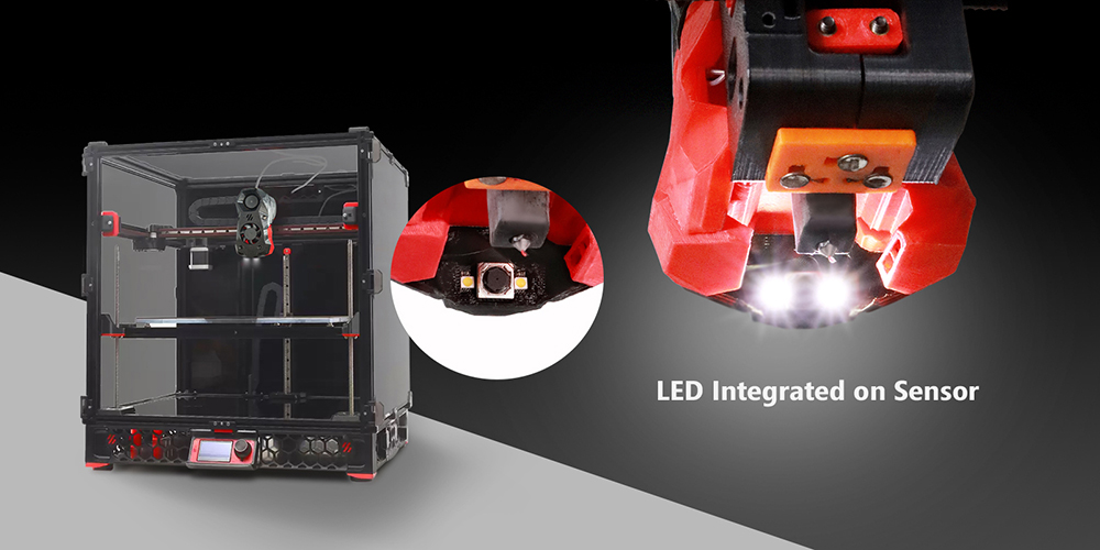 Mintion Nozzle Camera, Plug Play, LED Integrated, Auto Focus, Al Detection, for First Layer Printing