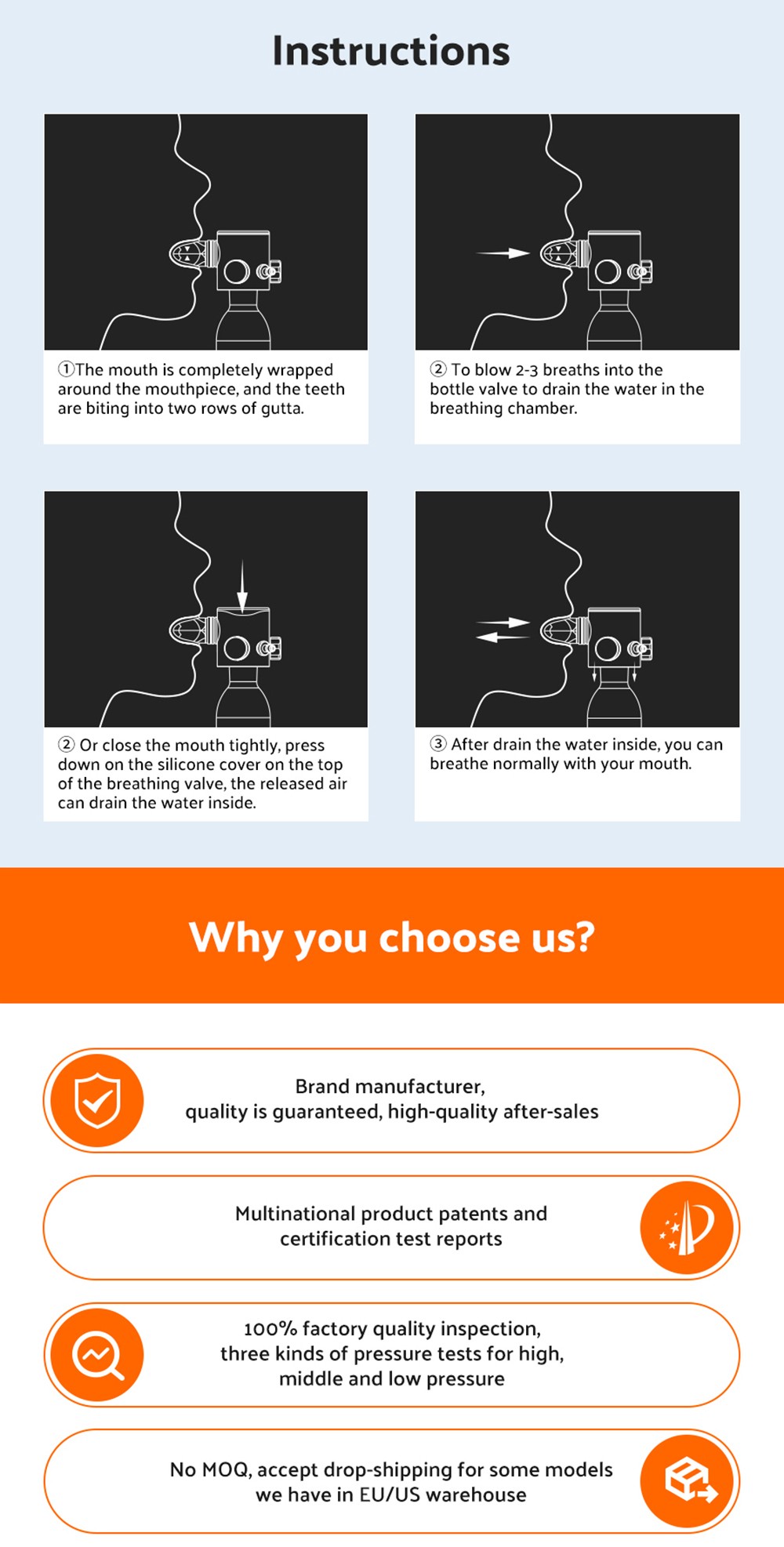 SMACO S300 Plus 0.5L Mini Scuba Tank - Green