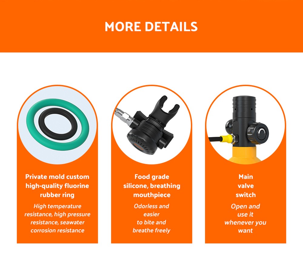 SMACO S400 Pro 1L Scuba Tank - Green