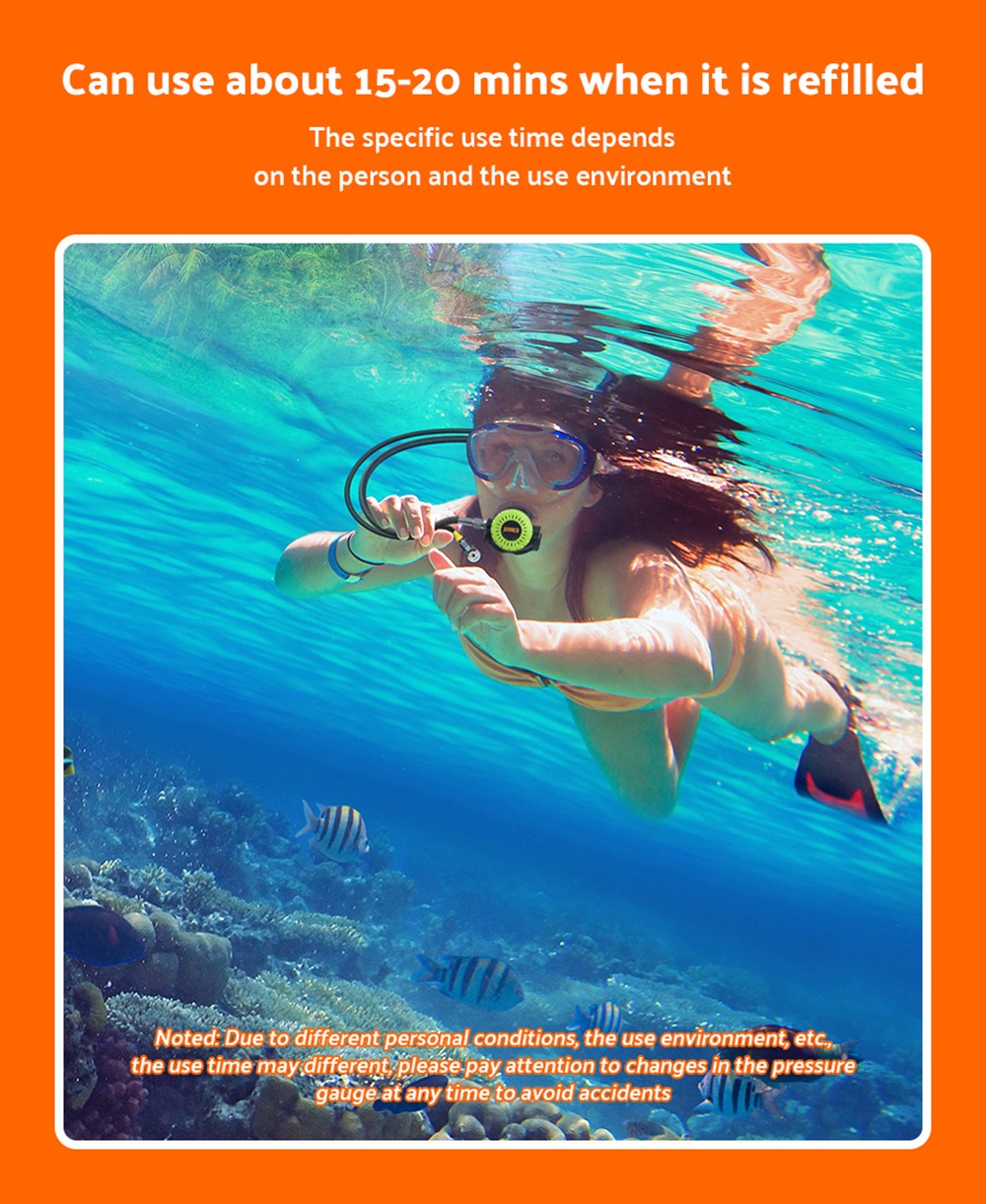 SMACO S400 Pro 1L Scuba Tank - Green